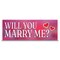 Signmission Will You Marry Me Banner Concession Stand Food Truck Single Sided B-120-30191 - alternate 1